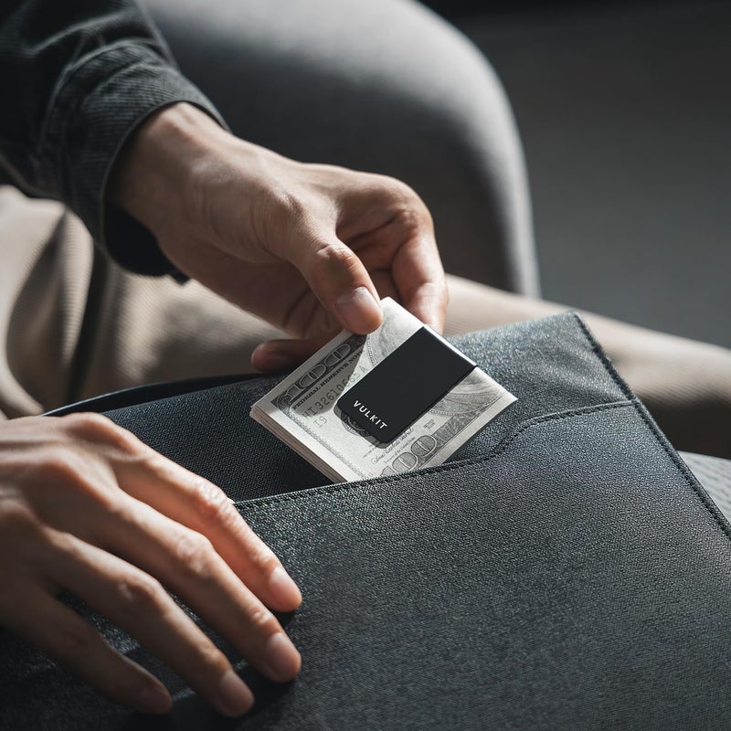 VULKIT Money Clip Stainless Steel Cash Holder EDC Accessories Men's Money Clips - Image 5